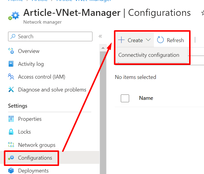 Connectivity Configuration